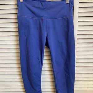 Prana, royal blue cropped leggings size medium
